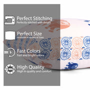 Both Side Block Print Elephant Cushion Cover Set of 2 ( 12 X 18 Inches )